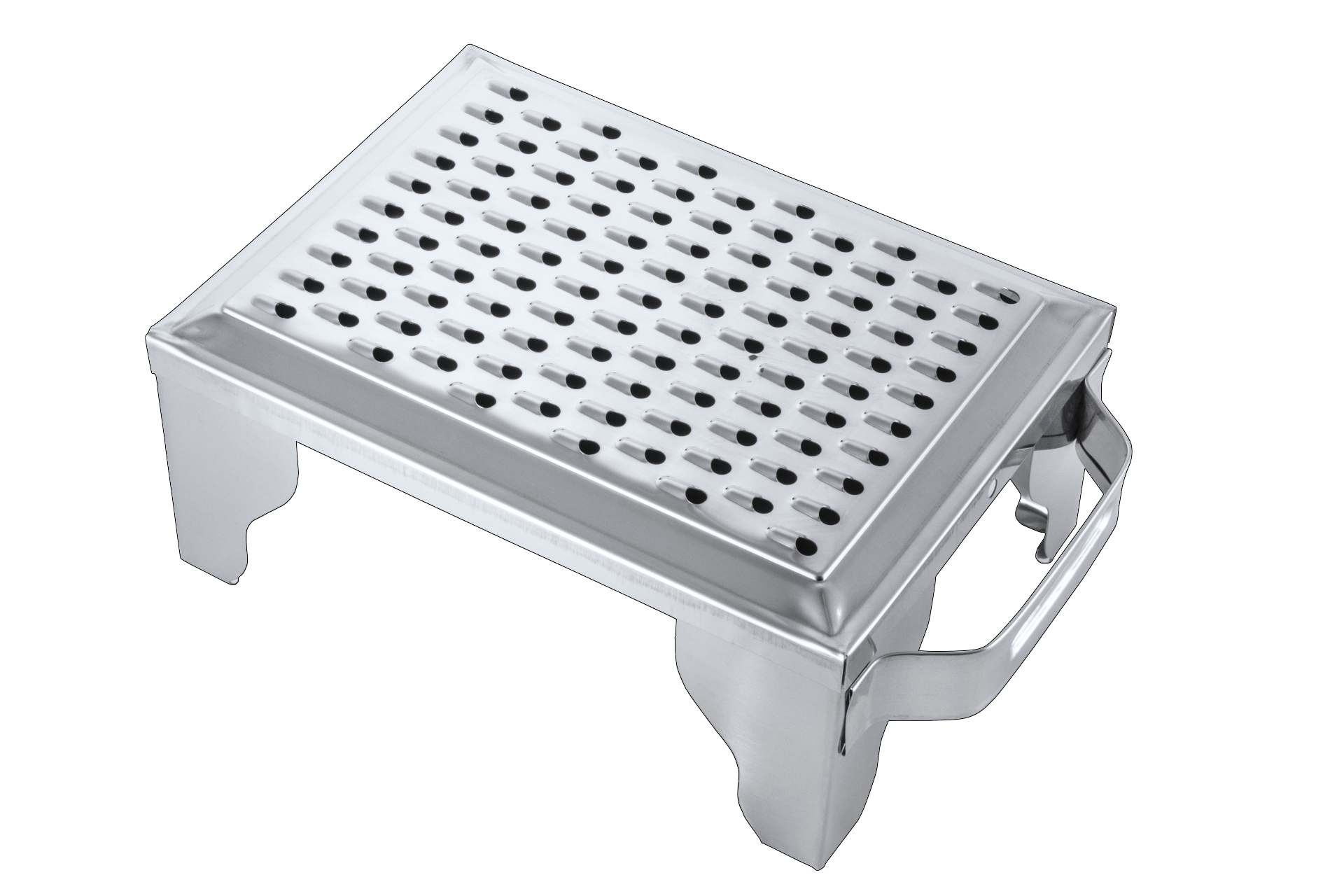 RECO Khamani Grater Size 1 — footed SS grater with side handle